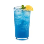 Blue beverage colored with BOS Natural Colours plant-based natural food color